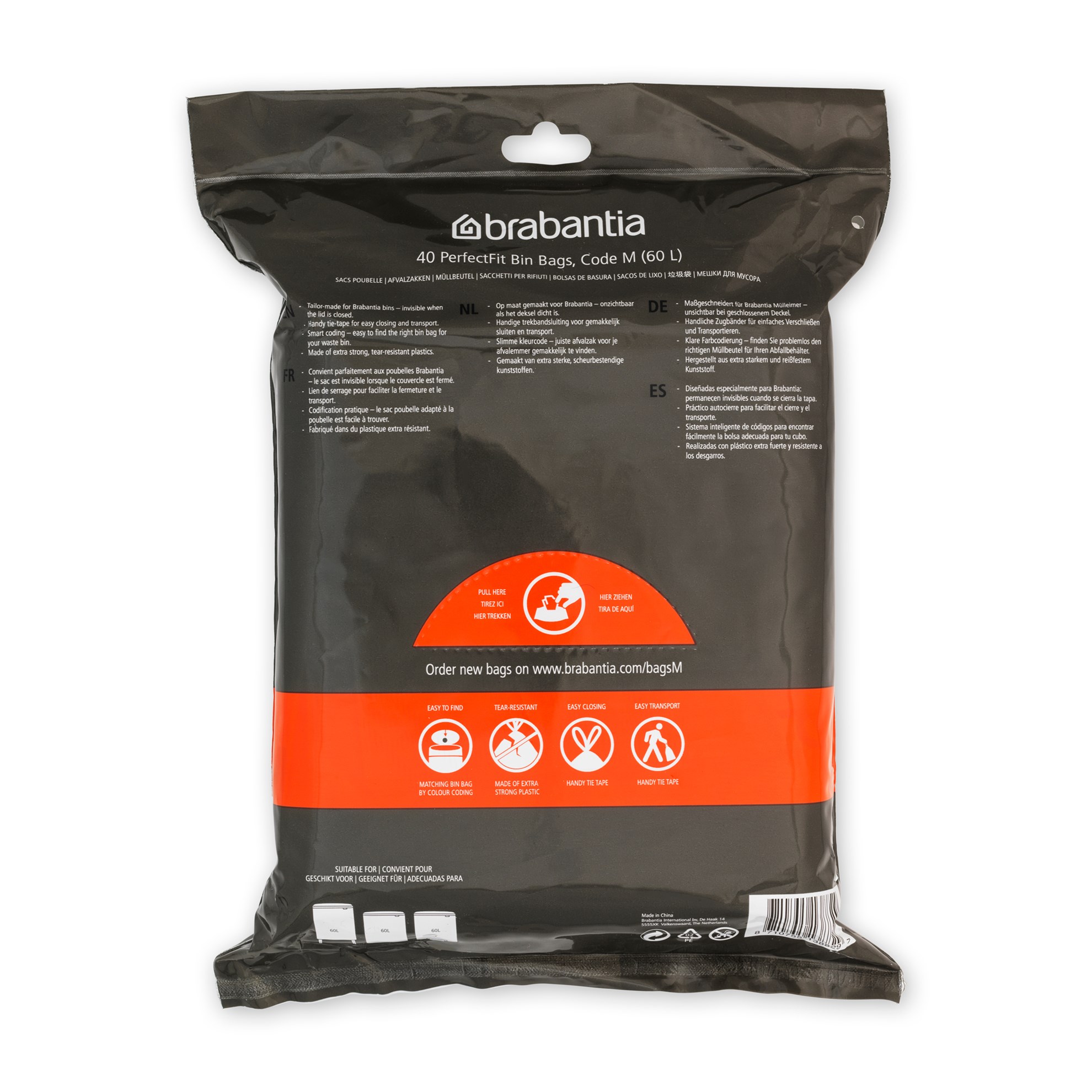 Odpadkové pytle Brabantia PERFECTFIT "M" 60l 40ks/bal_3