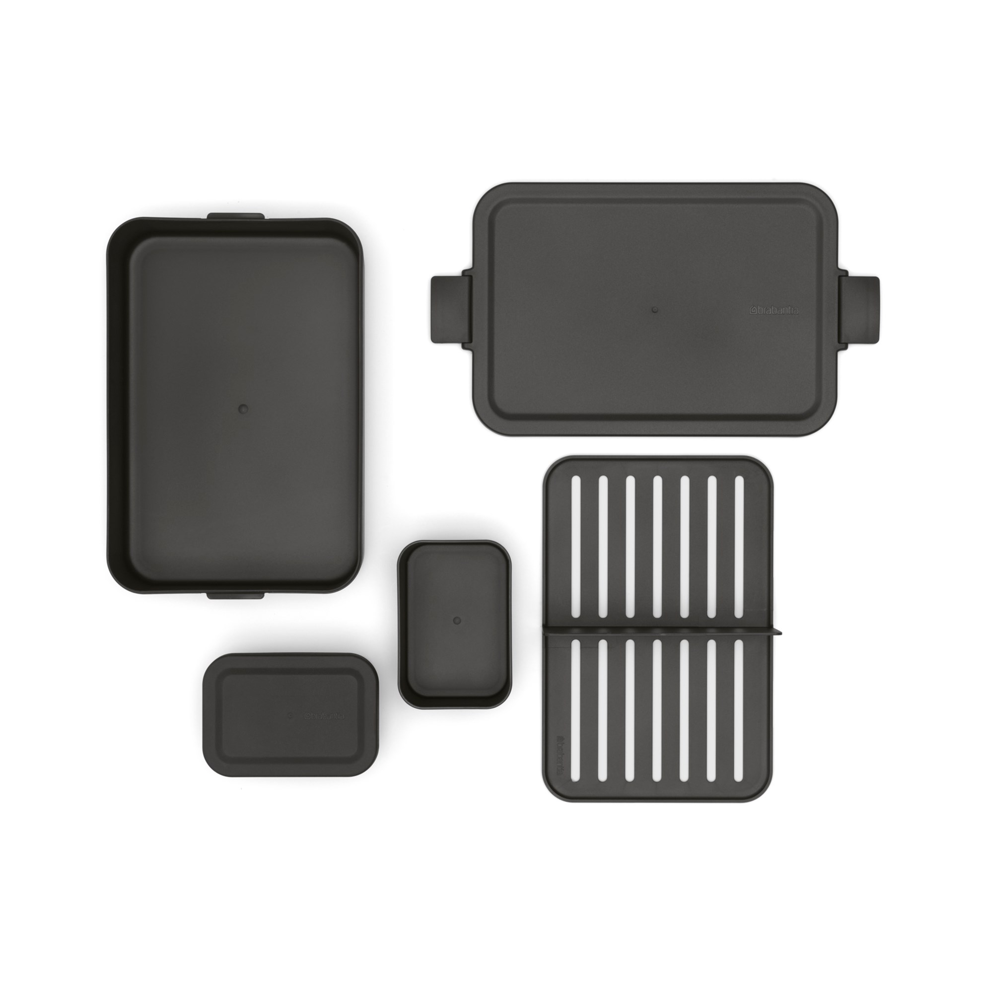 Obědový box Brabantia MAKE&TAKE BENTO 2l tmavě šedý_1