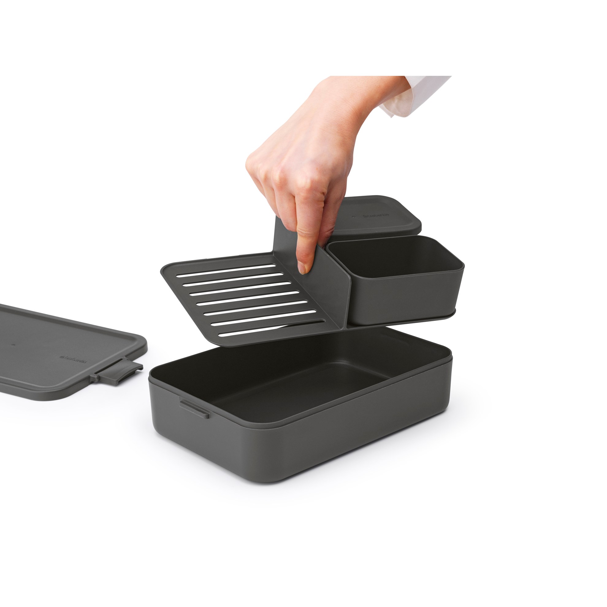 Obědový box Brabantia MAKE&TAKE BENTO 2l tmavě šedý_2