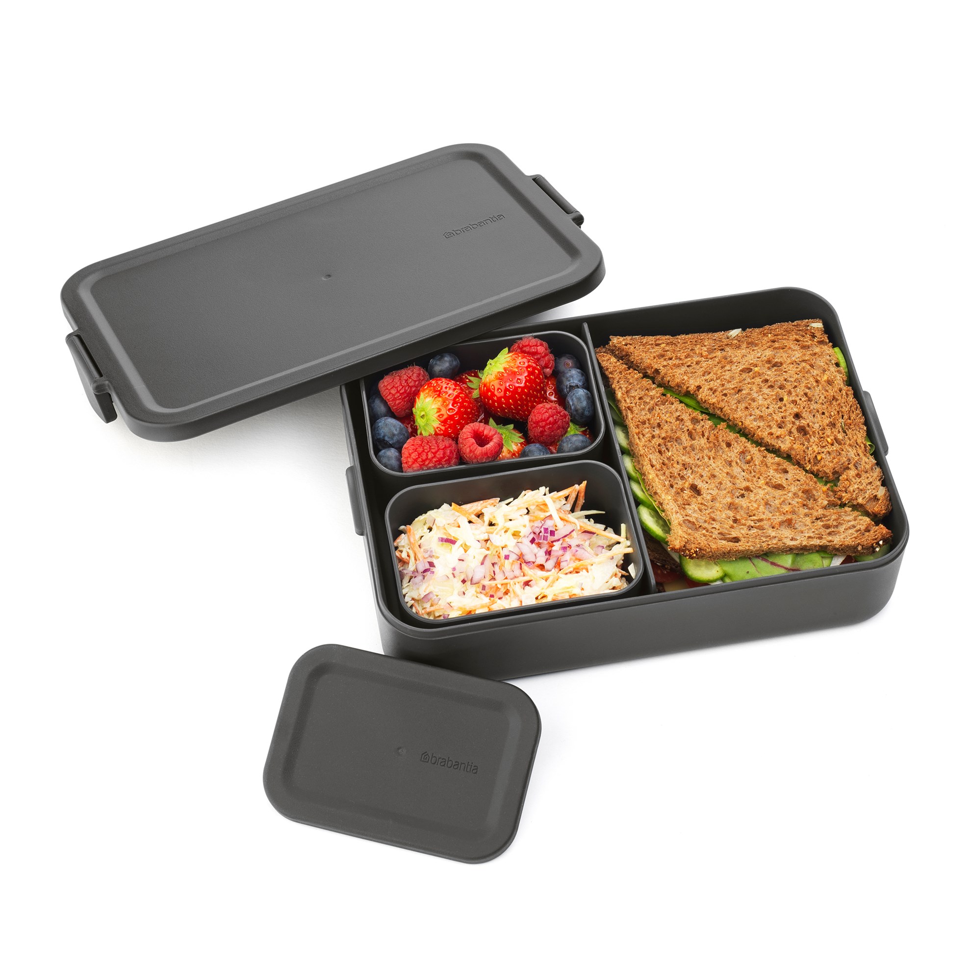 Obědový box Brabantia MAKE&TAKE BENTO 2l tmavě šedý_4