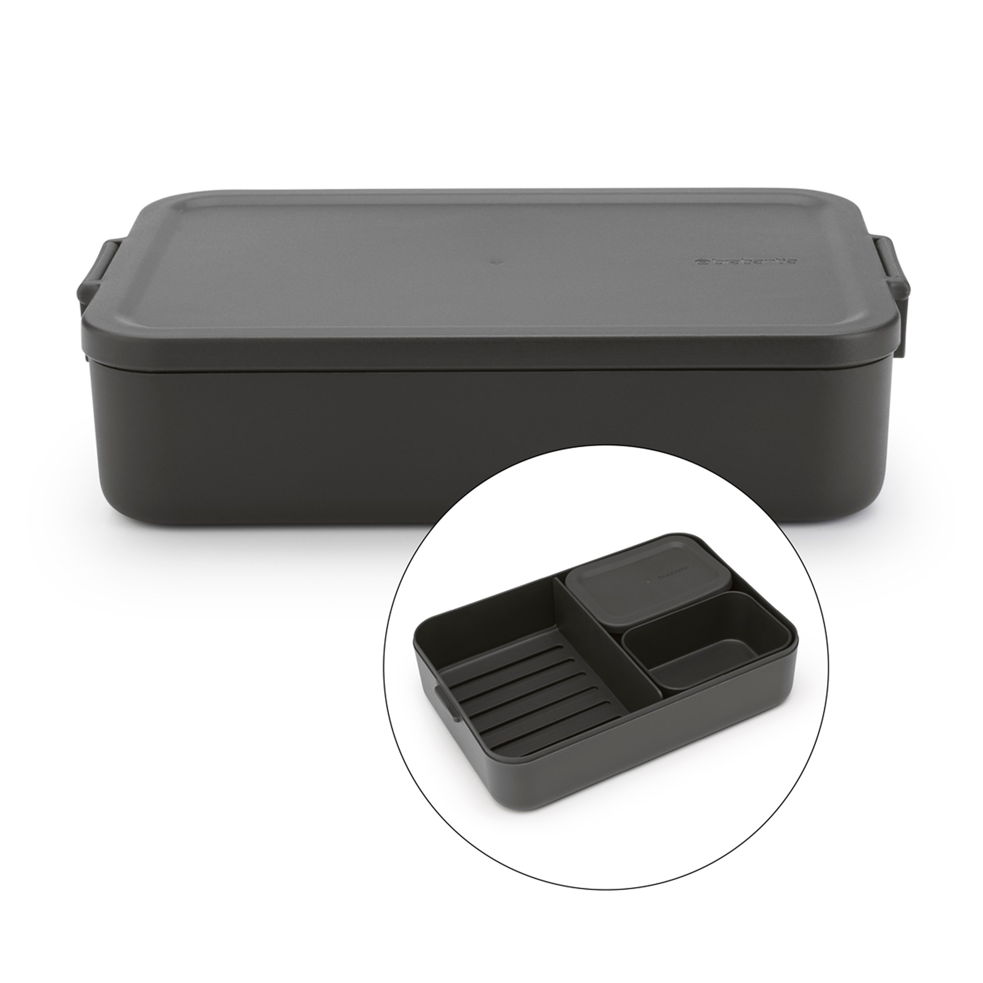 Obědový box Brabantia MAKE&TAKE BENTO 2l tmavě šedý_8