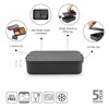 Obědový box Brabantia MAKE&TAKE BENTO 2l tmavě šedý_9