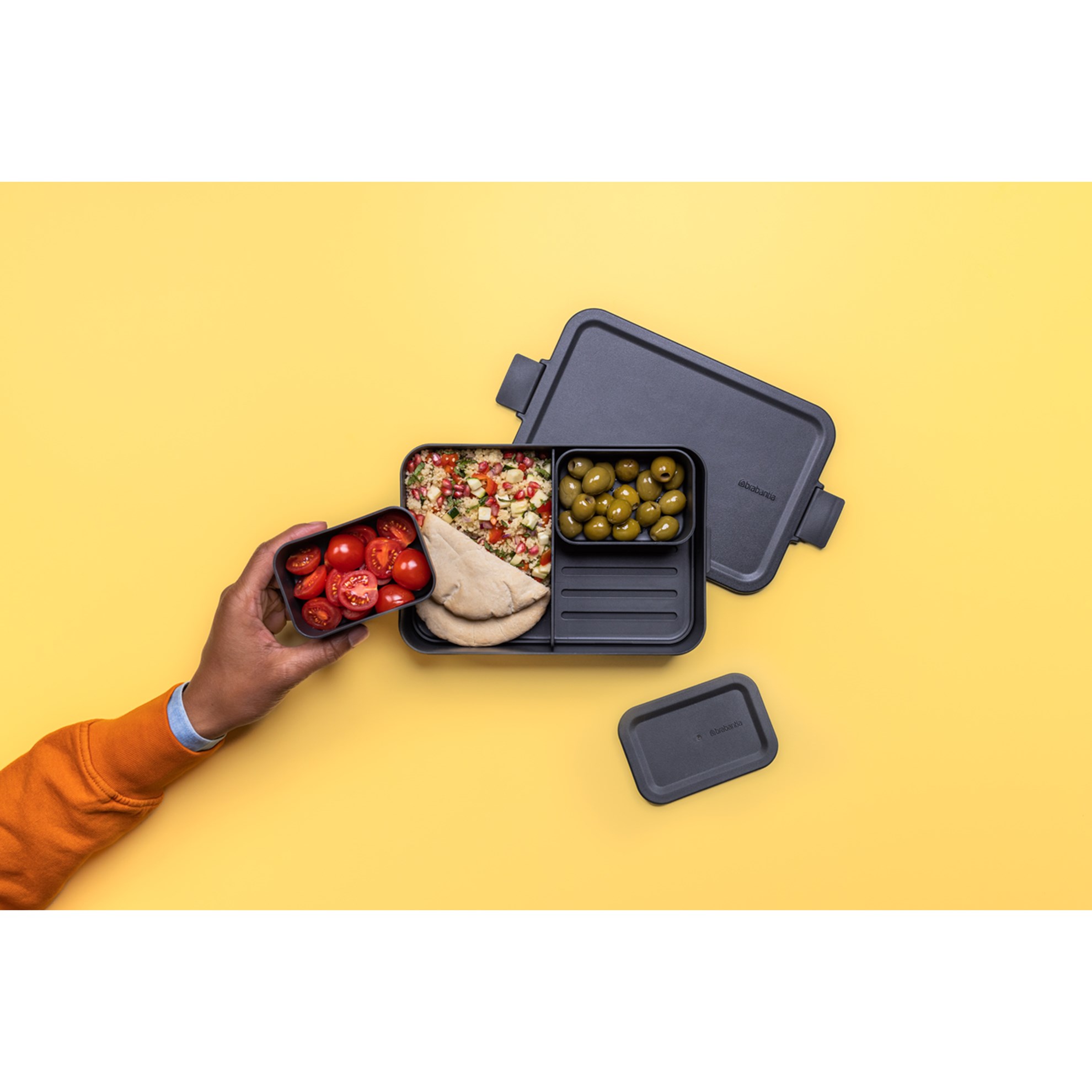 Obědový box Brabantia MAKE&TAKE BENTO 2l tmavě šedý_16