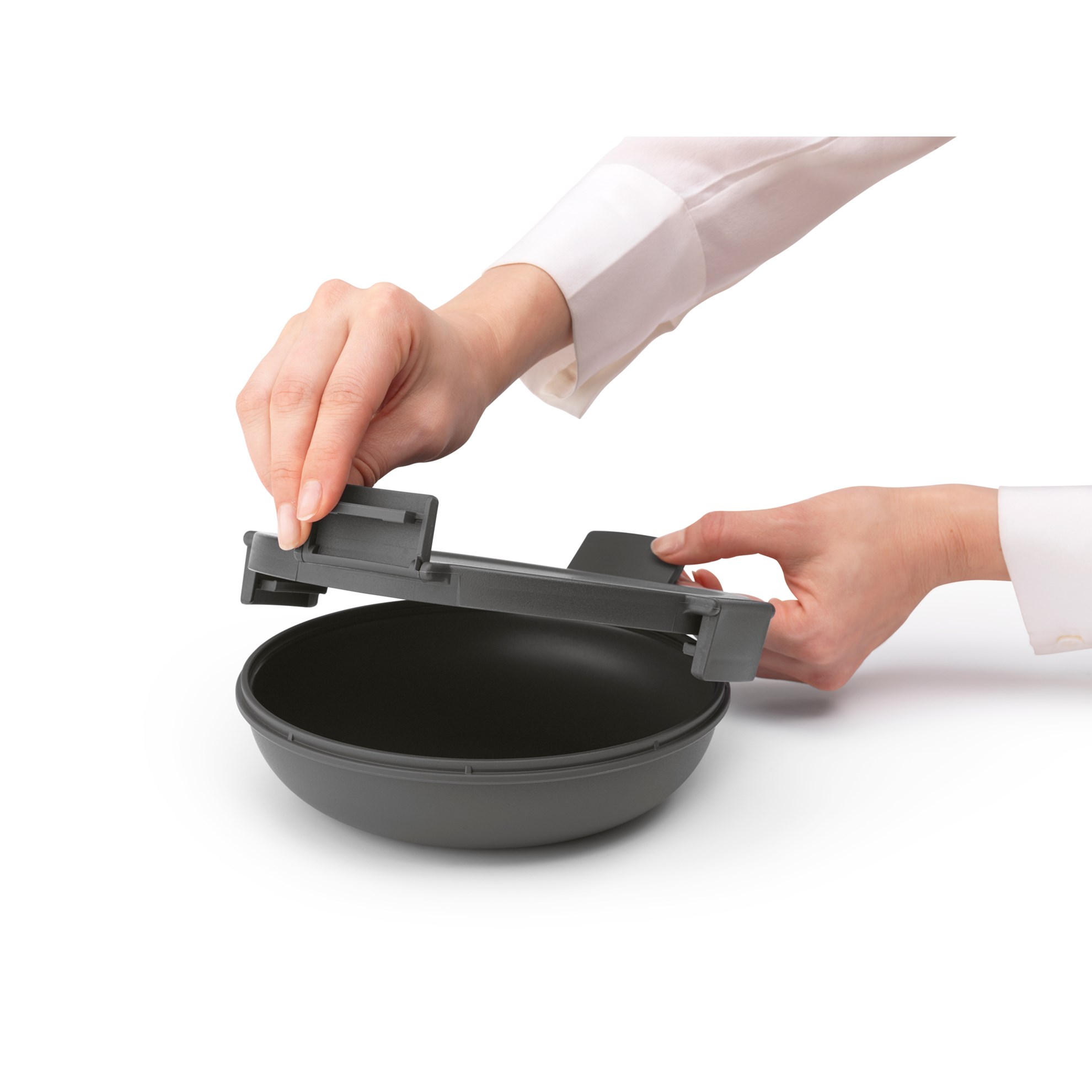 Obědový box Brabantia MAKE&TAKE kulatý 1l tmavě šedý_5
