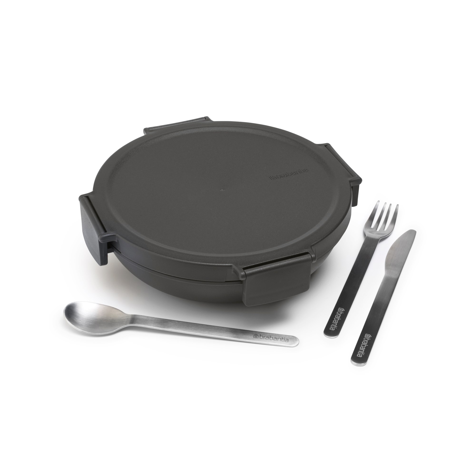 Obědový box Brabantia MAKE&TAKE kulatý 1l tmavě šedý_6