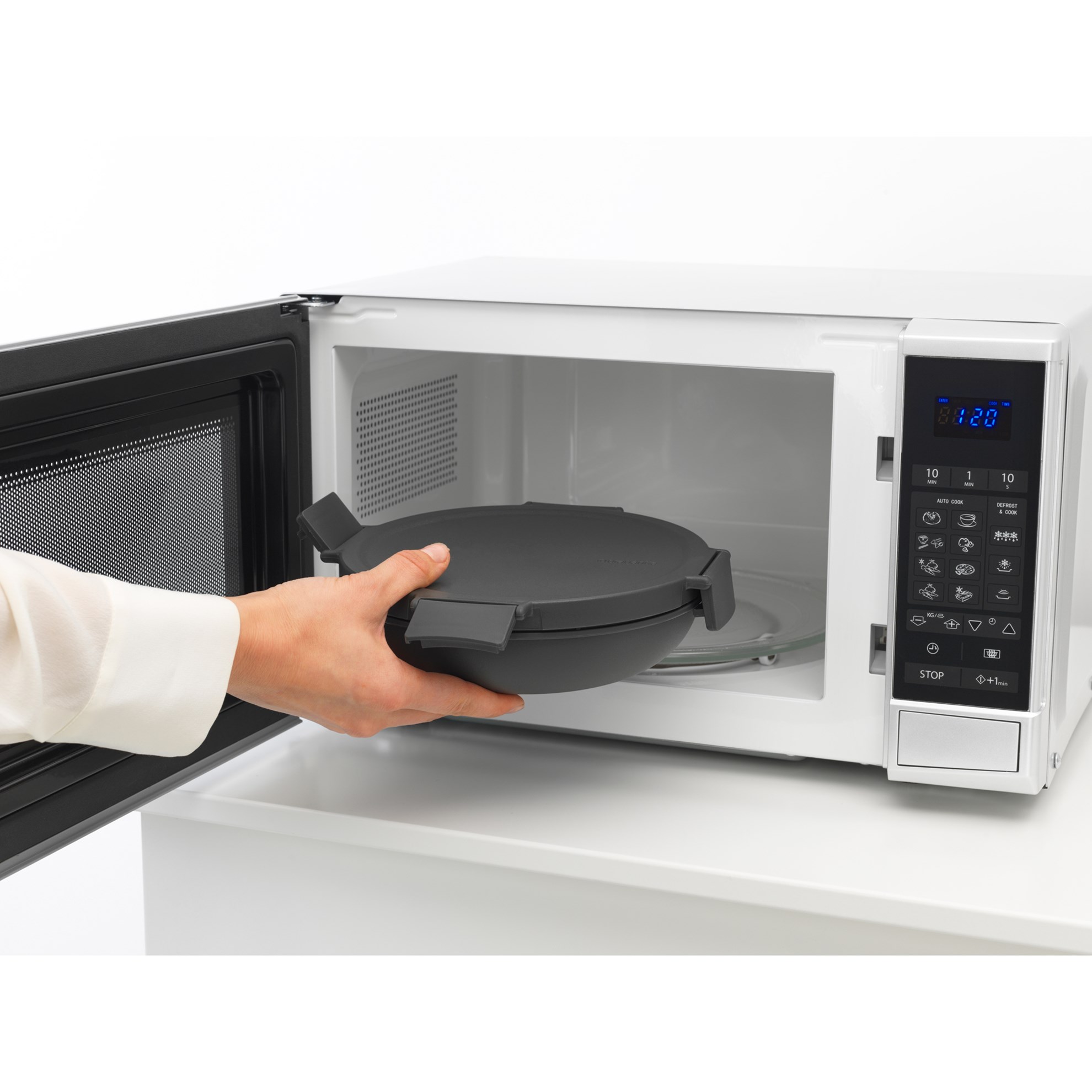 Obědový box Brabantia MAKE&TAKE kulatý 1l tmavě šedý_7