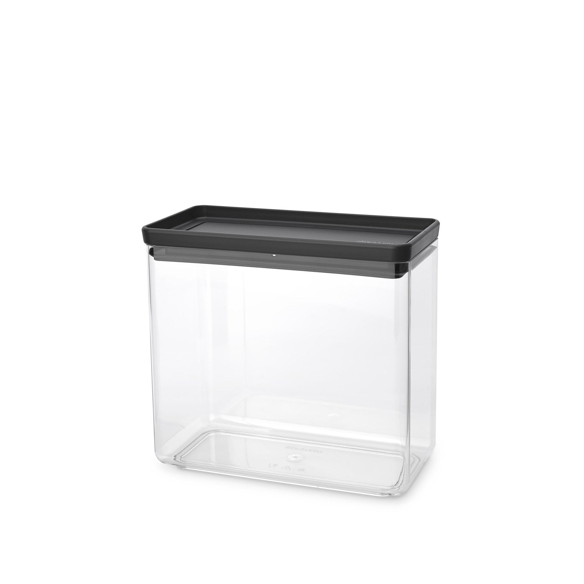 Plastová dóza Brabantia SQUARE 3,5l tmavě šedá_1