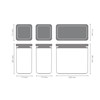Sada plastových dóz Brabantia SQUARE-2x1,6l/1x3,5l SET/3ks tmavě šedé_6