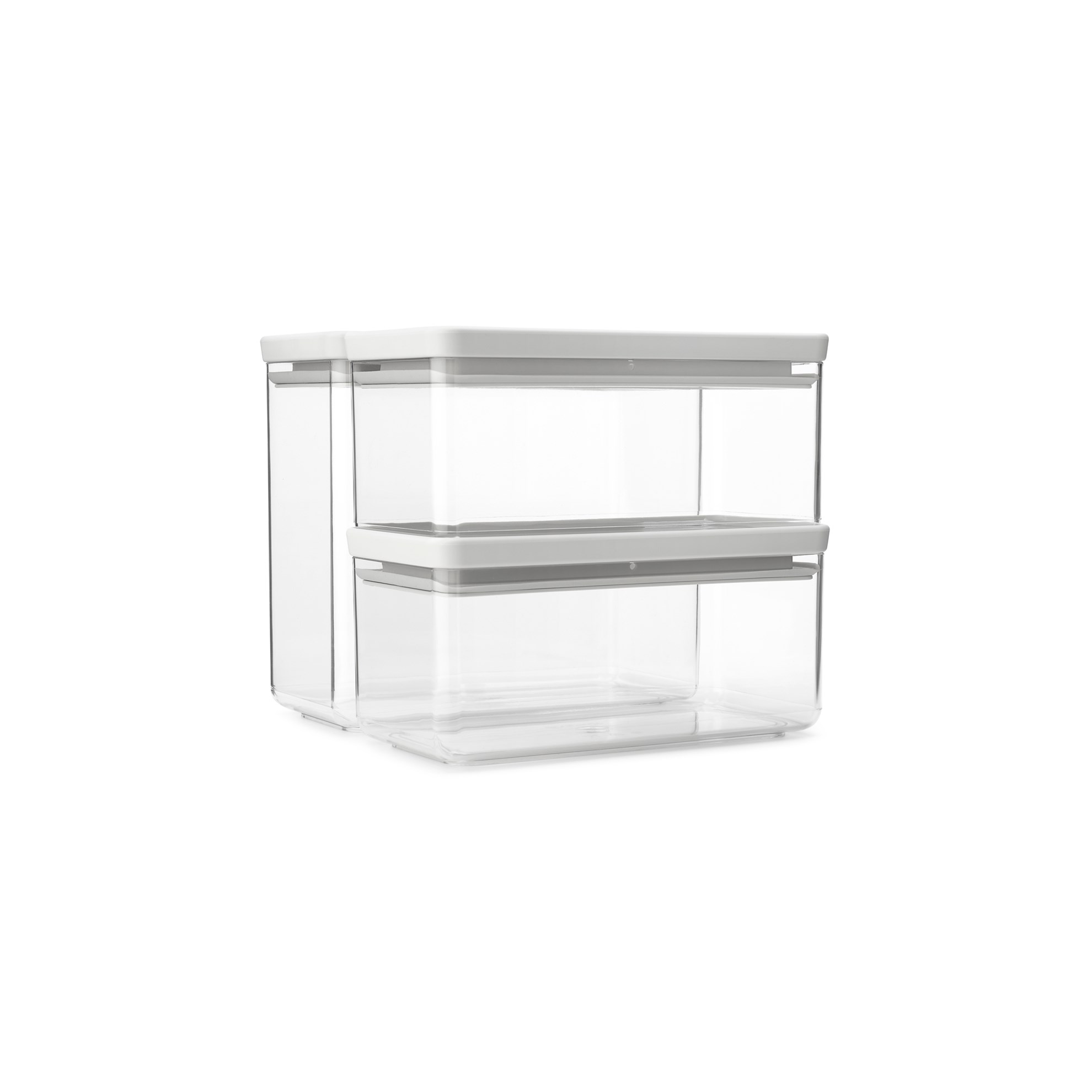 Sada plastových dóz Brabantia SQUARE-2x1,5l/1x3,4l SET/3ks světle šedé_3