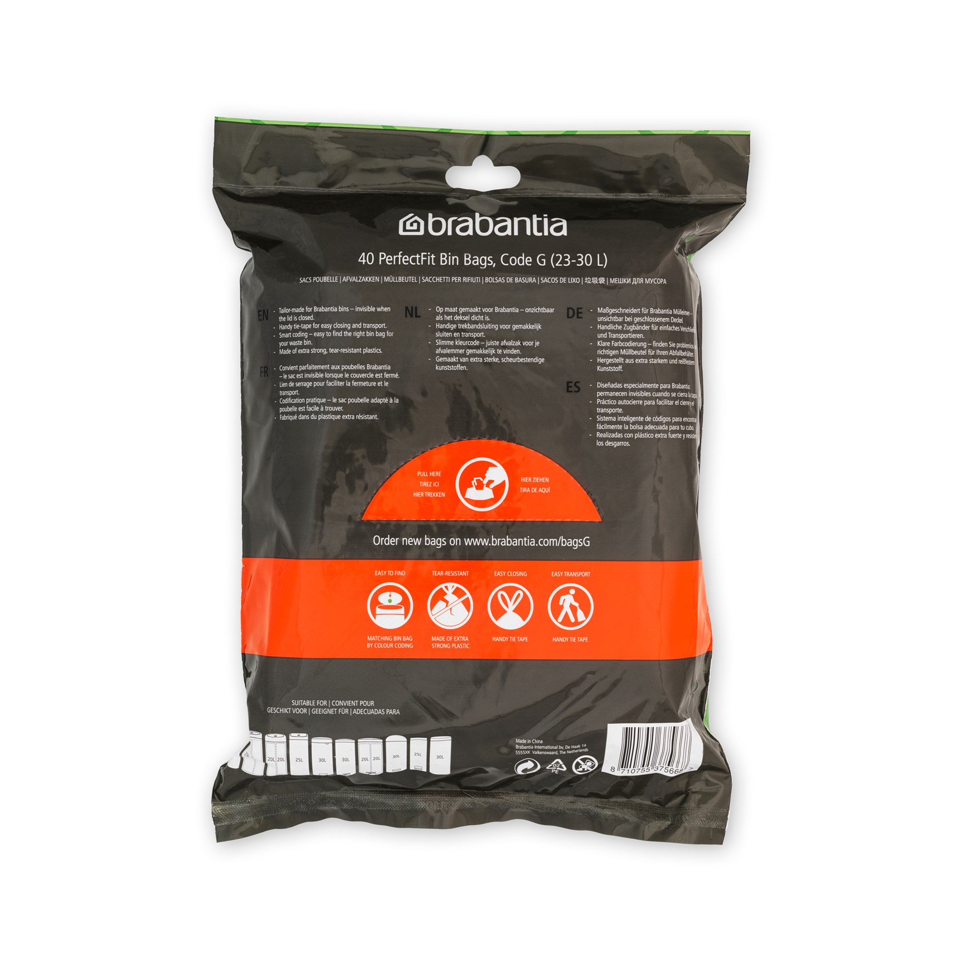 Odpadkové pytle Brabantia PERFECTFIT "G" 30l 40ks/bal_2