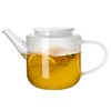 Konvice na čaj COPPA GLASS 1,1ll bílé víčko_0