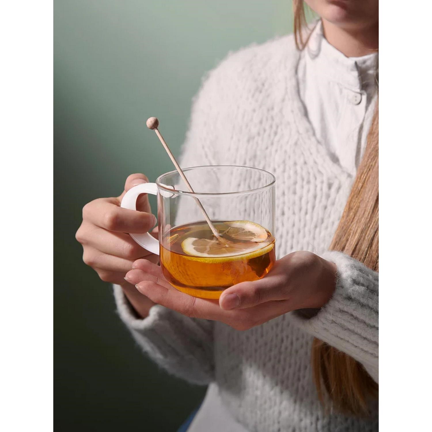 Konvice na čaj COPPA GLASS 1,1ll bílé víčko_1