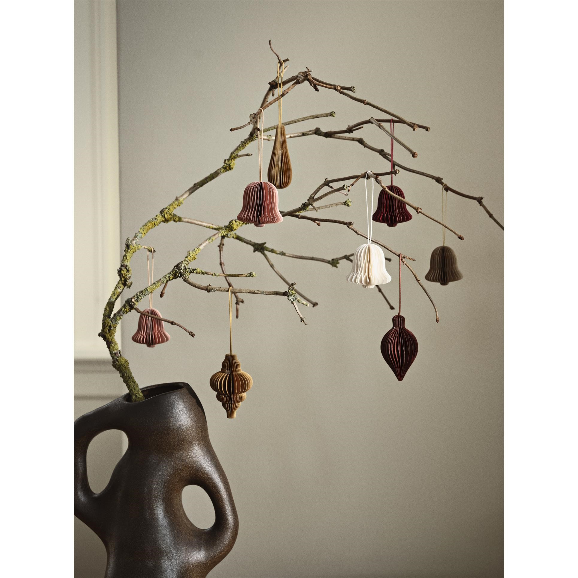 Dekorační papírové ozdoby Broste mix SET/2ks hořčicové_0