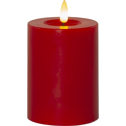 LED svíčka FLAMME FLOW V.12,5cm červená_0