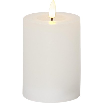 LED svíčka FLAMME FLOW V.12,5cm bílá_0