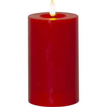 LED svíčka FLAMME FLOW V.15cm červená_0
