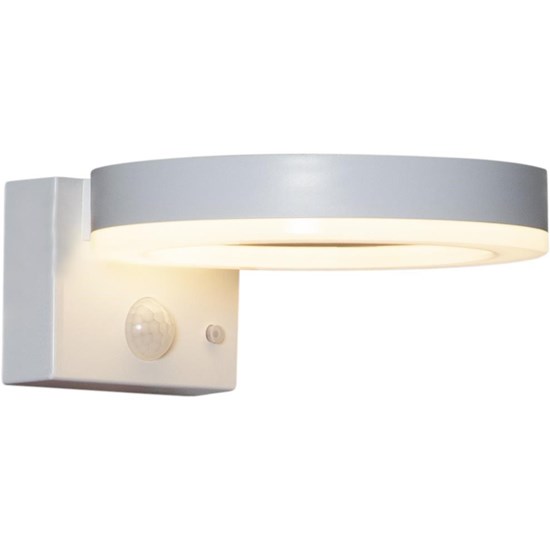 LED solární nástěnné osvětlení VIDI se senzorem pohybu Š.16cm bílé_1