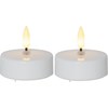 LED čajová svíčka FLAMME SET/2ks bílá_0