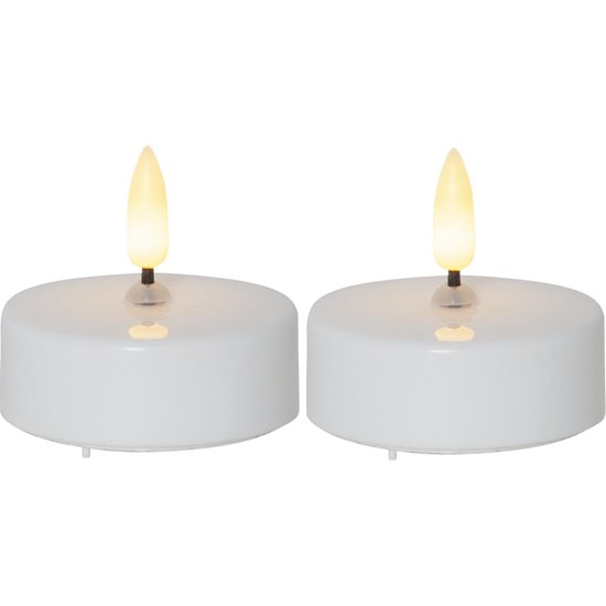 LED čajová svíčka FLAMME SET/2ks bílá_0