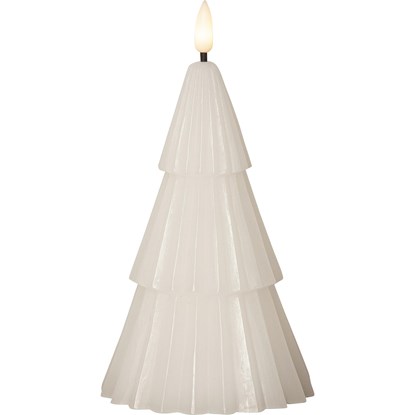 Led svíčka FLAMME GRANY V.18cm bílá_1