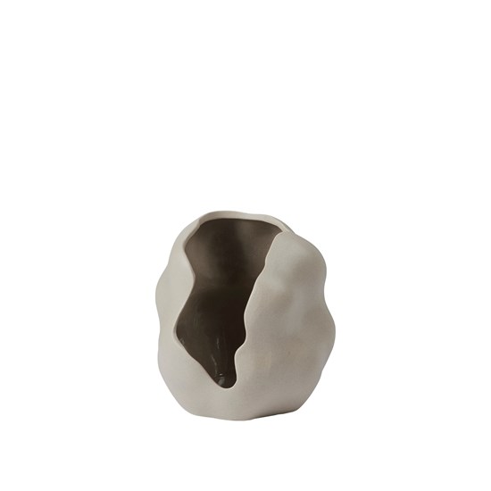 Svícen Broste HEKLA V.16cm šedý_1