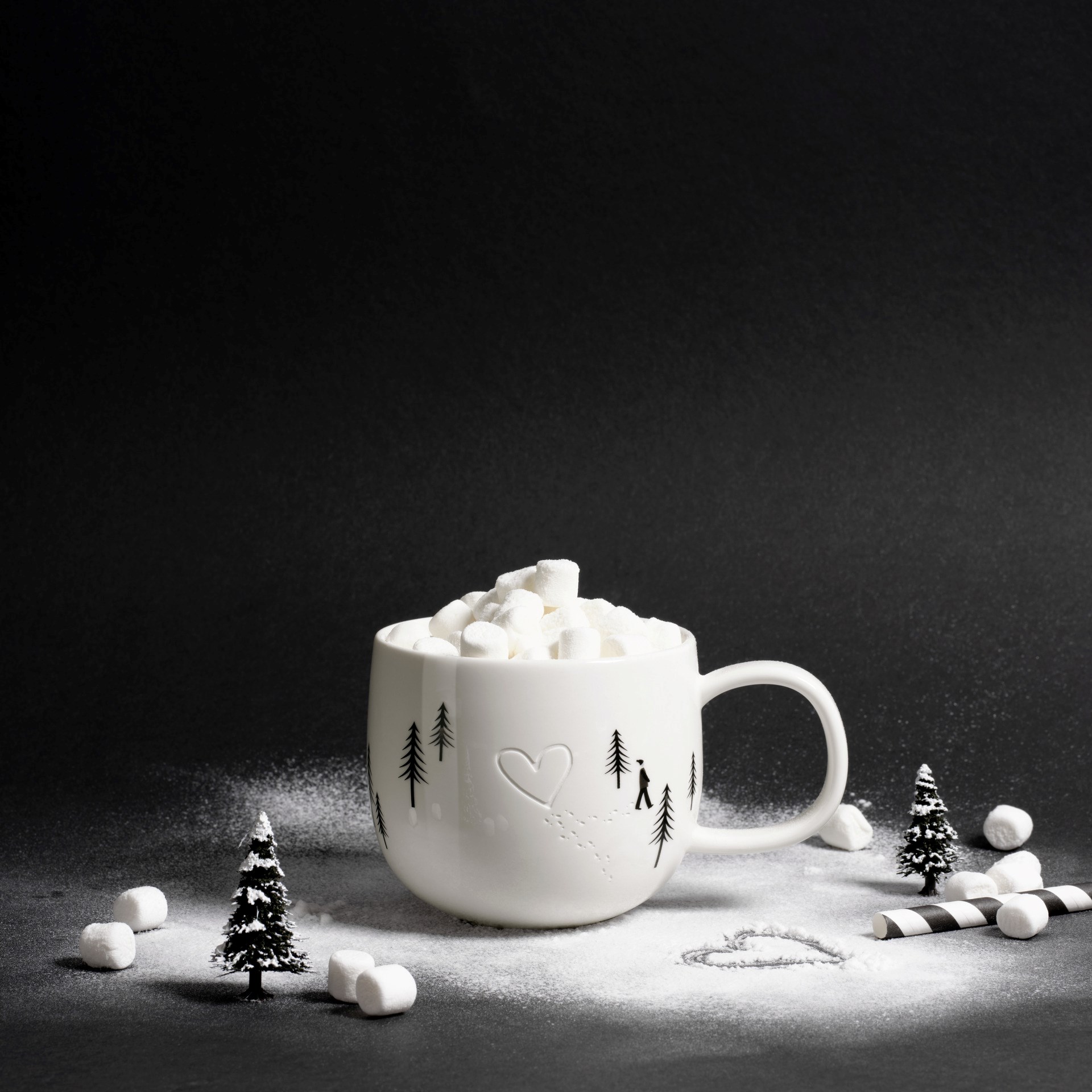 Hrnek JOY-heart in the snow 400ml bílý_0
