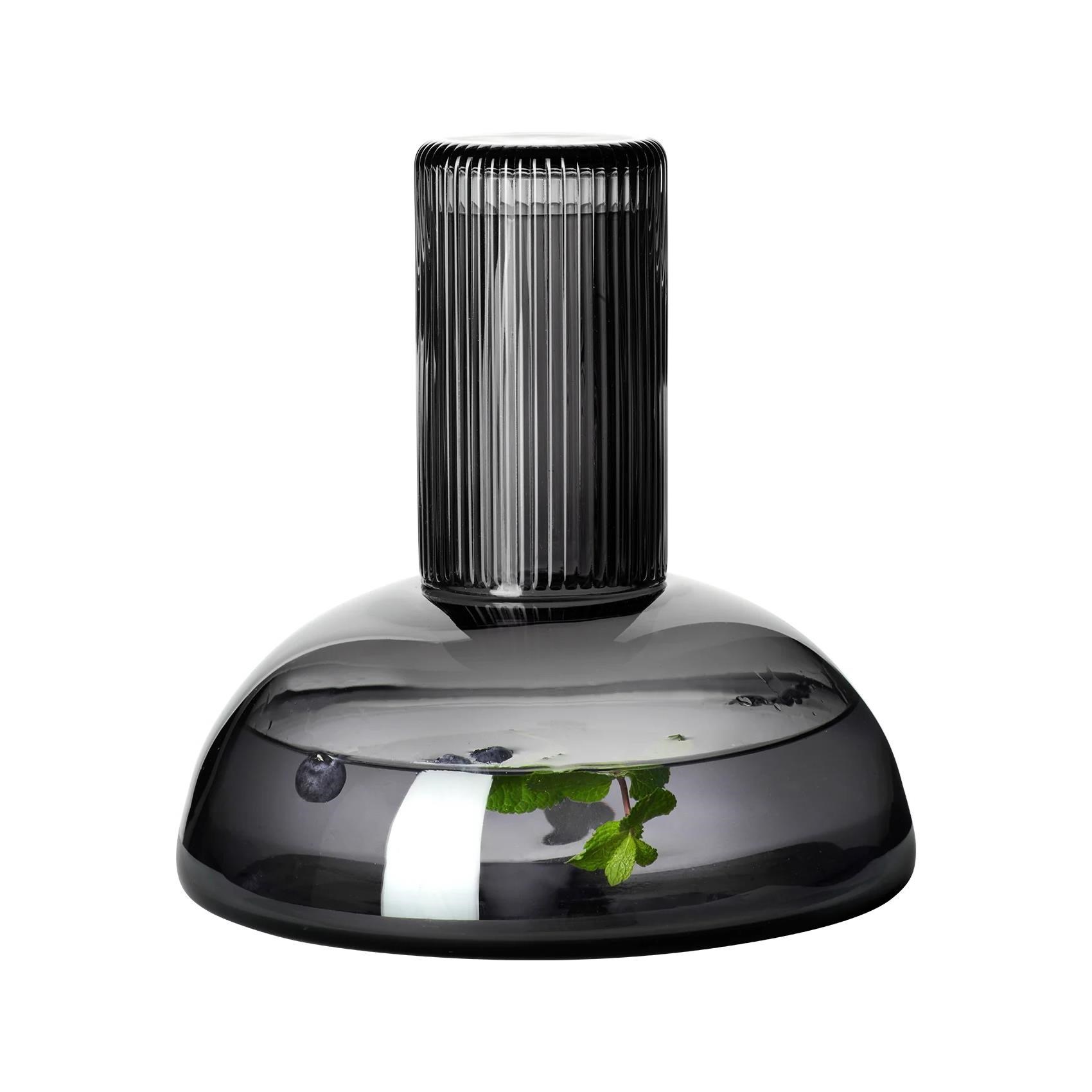 Skleněná karafa JUNA 1,3l šedá_1