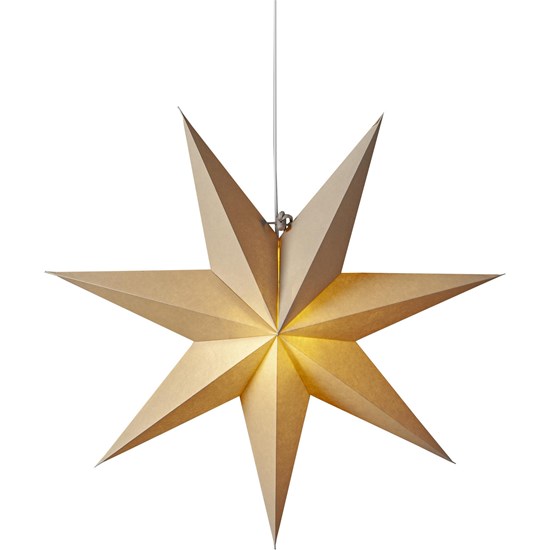 Papírová hvězda PLAIN P.45cm béžová, bez světelného zdroje_0