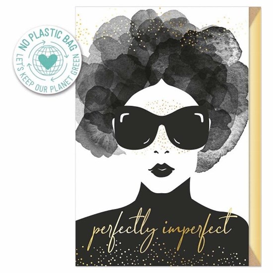 Přání ražené s obálkou Perfect Imperfect/ Frauenportrait_0