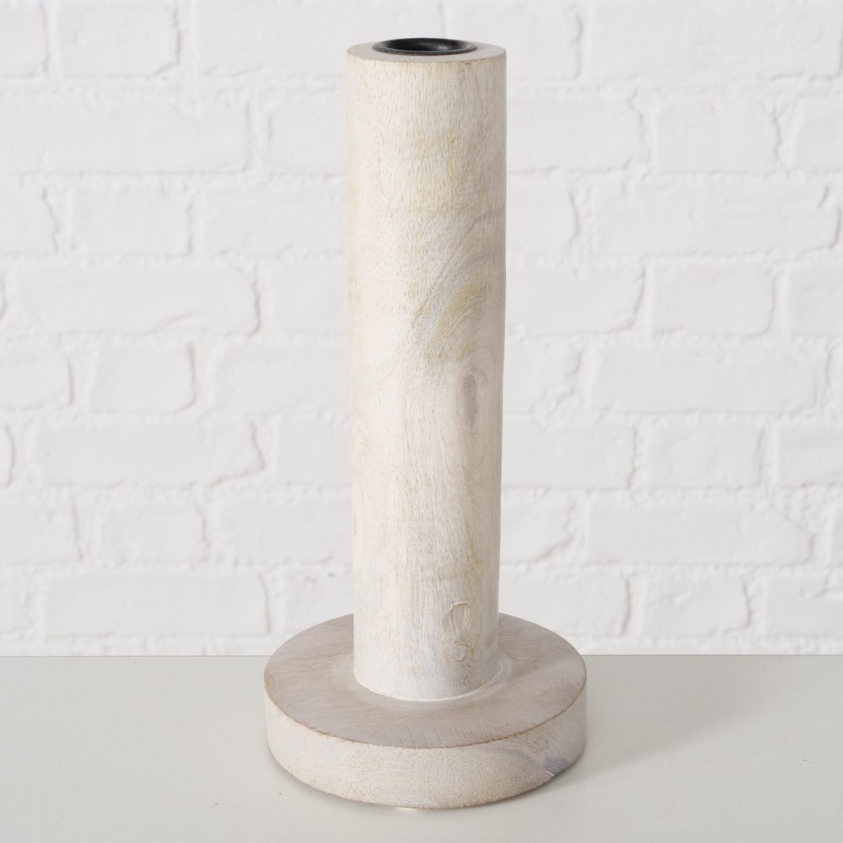 Dřevěné svícny pro svíčku 22mm PEKAT SET/3ks bílé_1