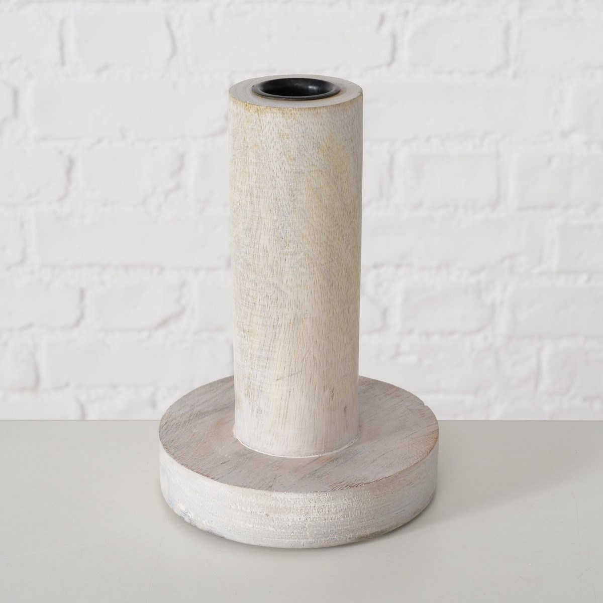 Dřevěné svícny pro svíčku 22mm PEKAT SET/3ks bílé_2