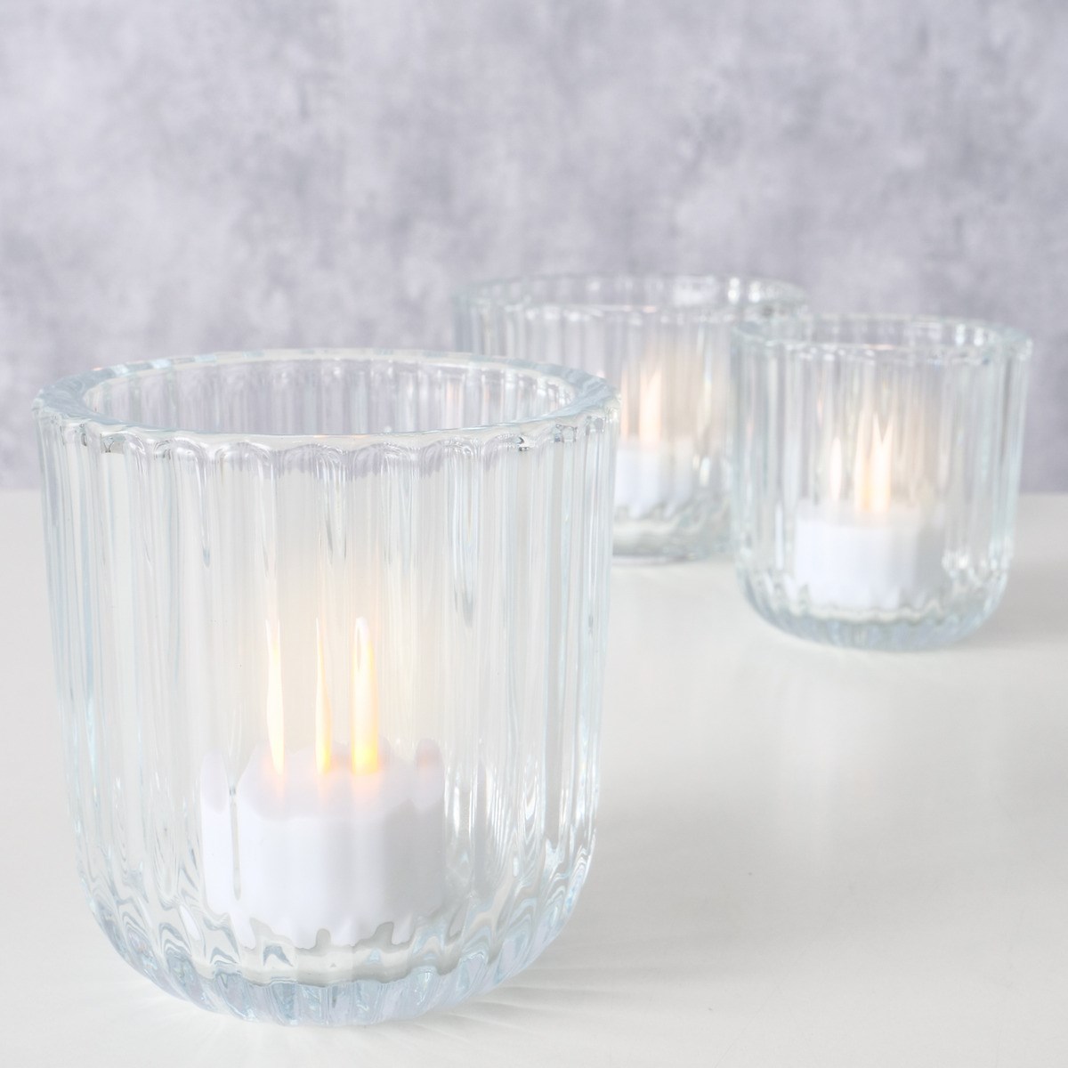 Skleněné svíceny SIKEL SET/3ks čiré_4