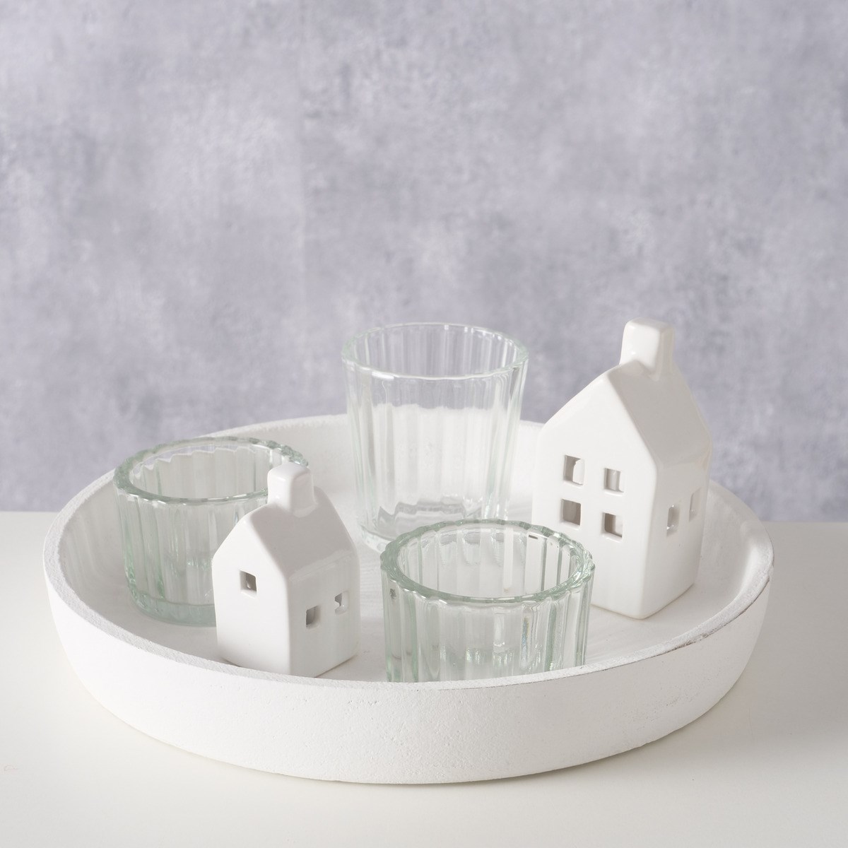 Vánoční svícen s dekorací HYGGELIG P.21cm_0