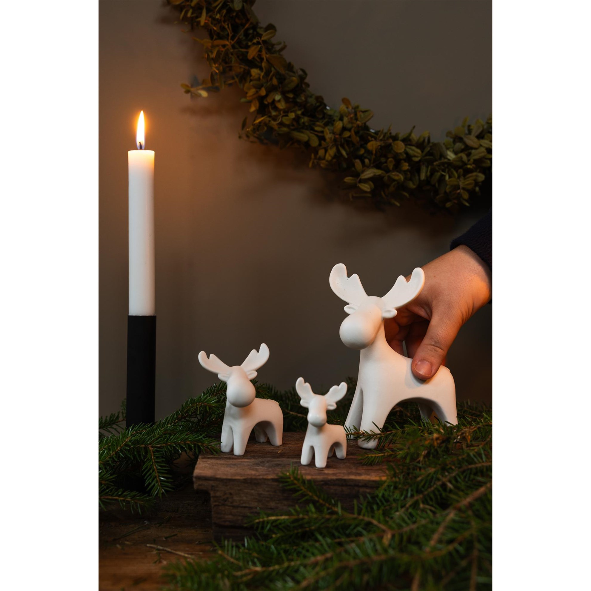 Keramická figurka/los IVAN mini V.6cm bílý_1