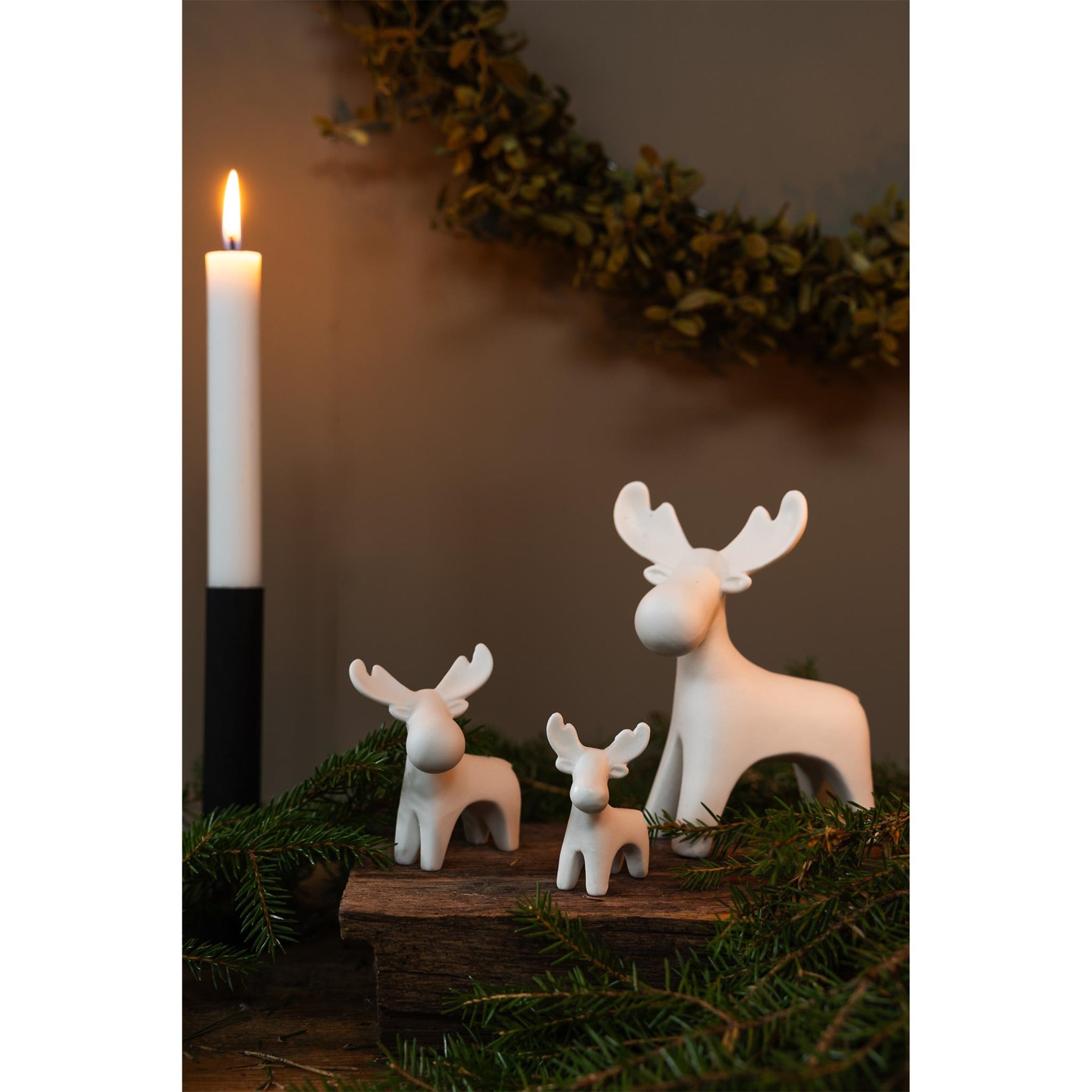 Keramická figurka/los IVAN mini V.6cm bílý_2