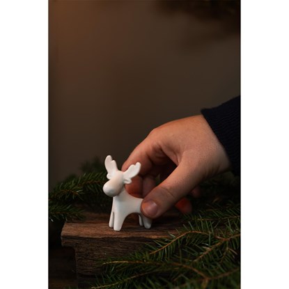 Keramická figurka/los IVAN mini V.6cm bílý_5