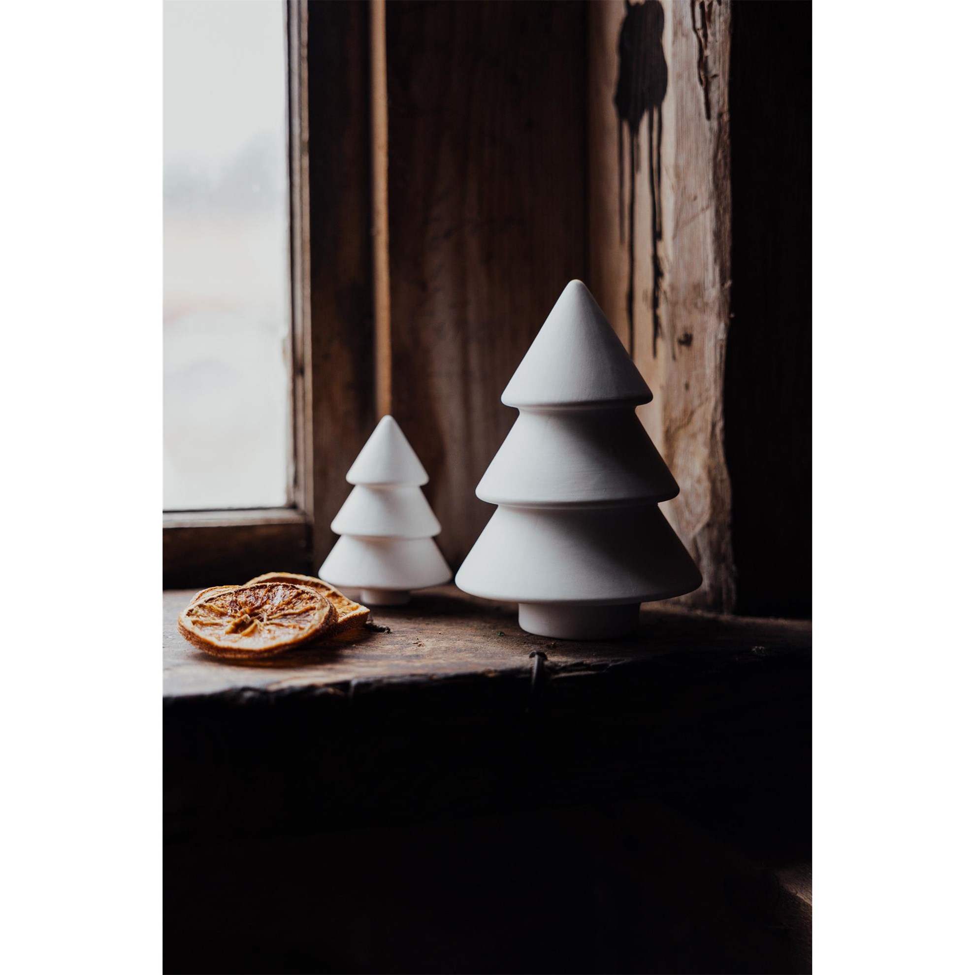 Keramická dekorace/stromek GRANSHULT malý V.8cm bílý_0