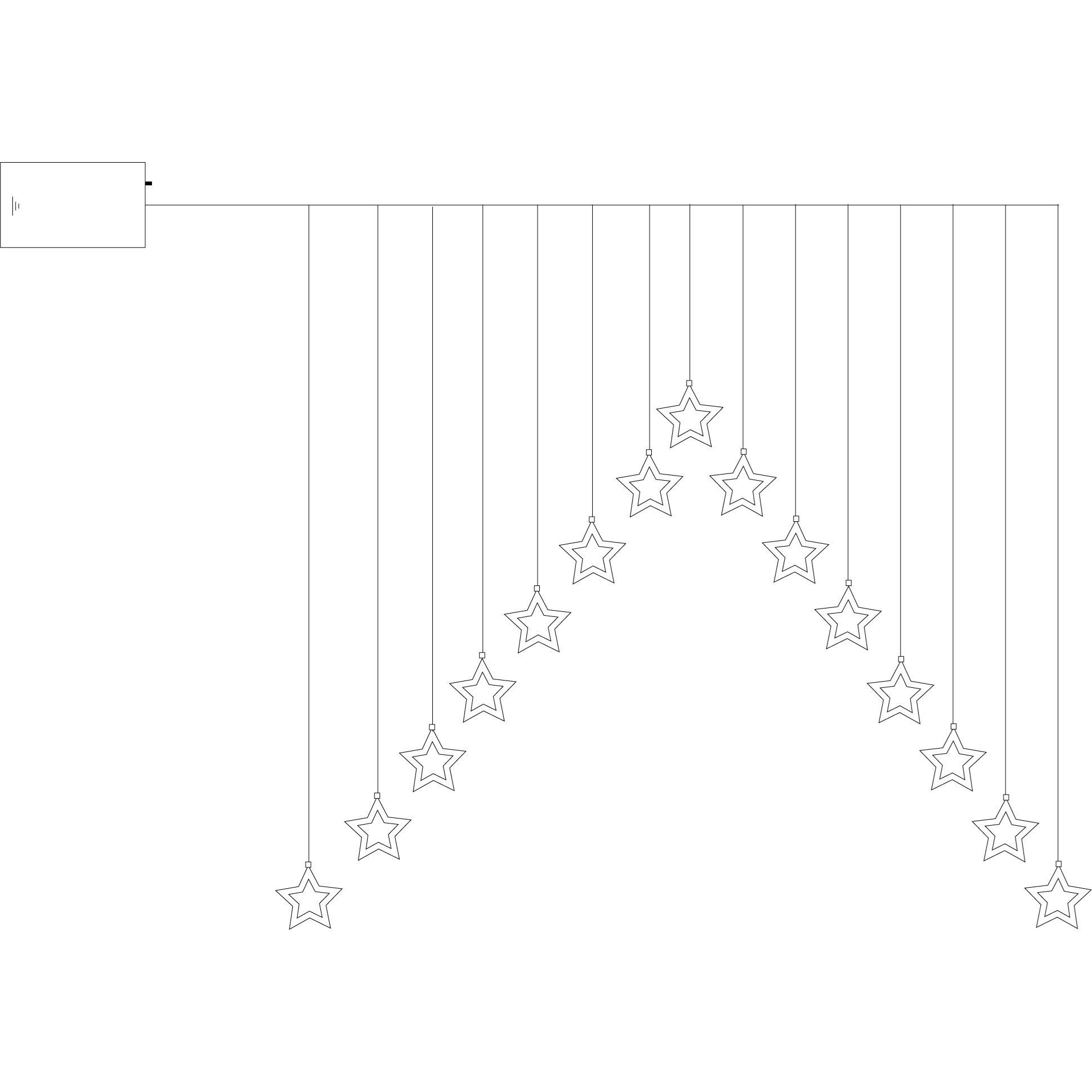LED dekorační osvětlení do okna DECYSTAR 75xLED D.125cm čiré_1