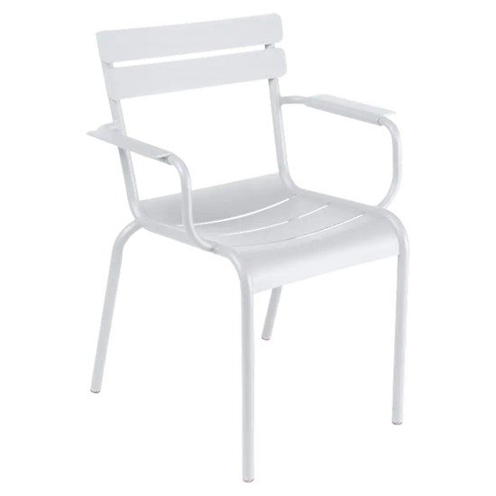 Hliníková židle s područkami Fermob LUXEMBOURG - Cotton white (jemná struktura)_12