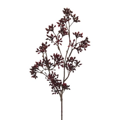 Větvička s bobulemi, 56 cm, bordó_0