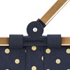 Nákupní košík Carrybag frame metallic dots blue_0