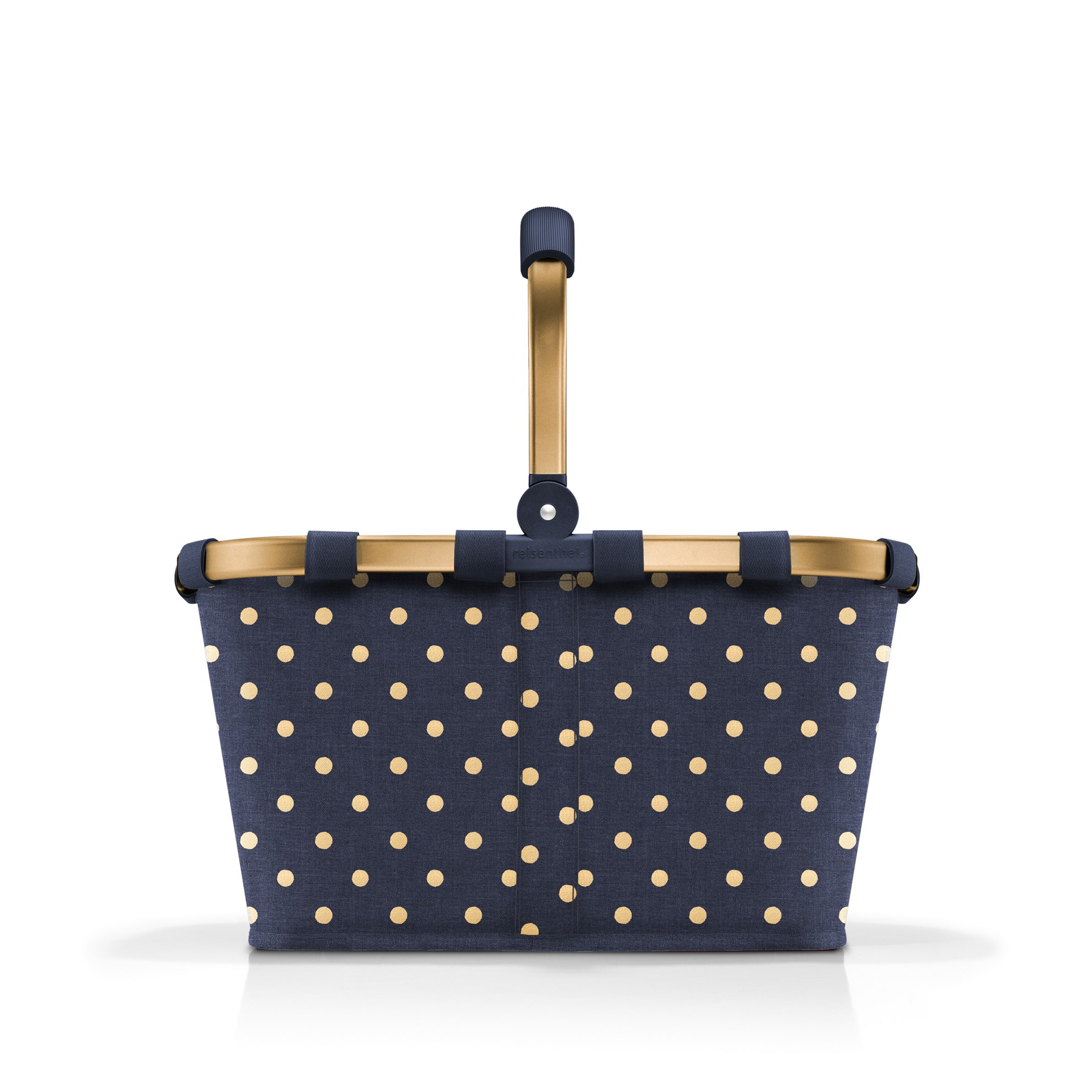 Nákupní košík Carrybag frame metallic dots blue_1