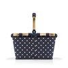 Nákupní košík Carrybag frame metallic dots blue_1