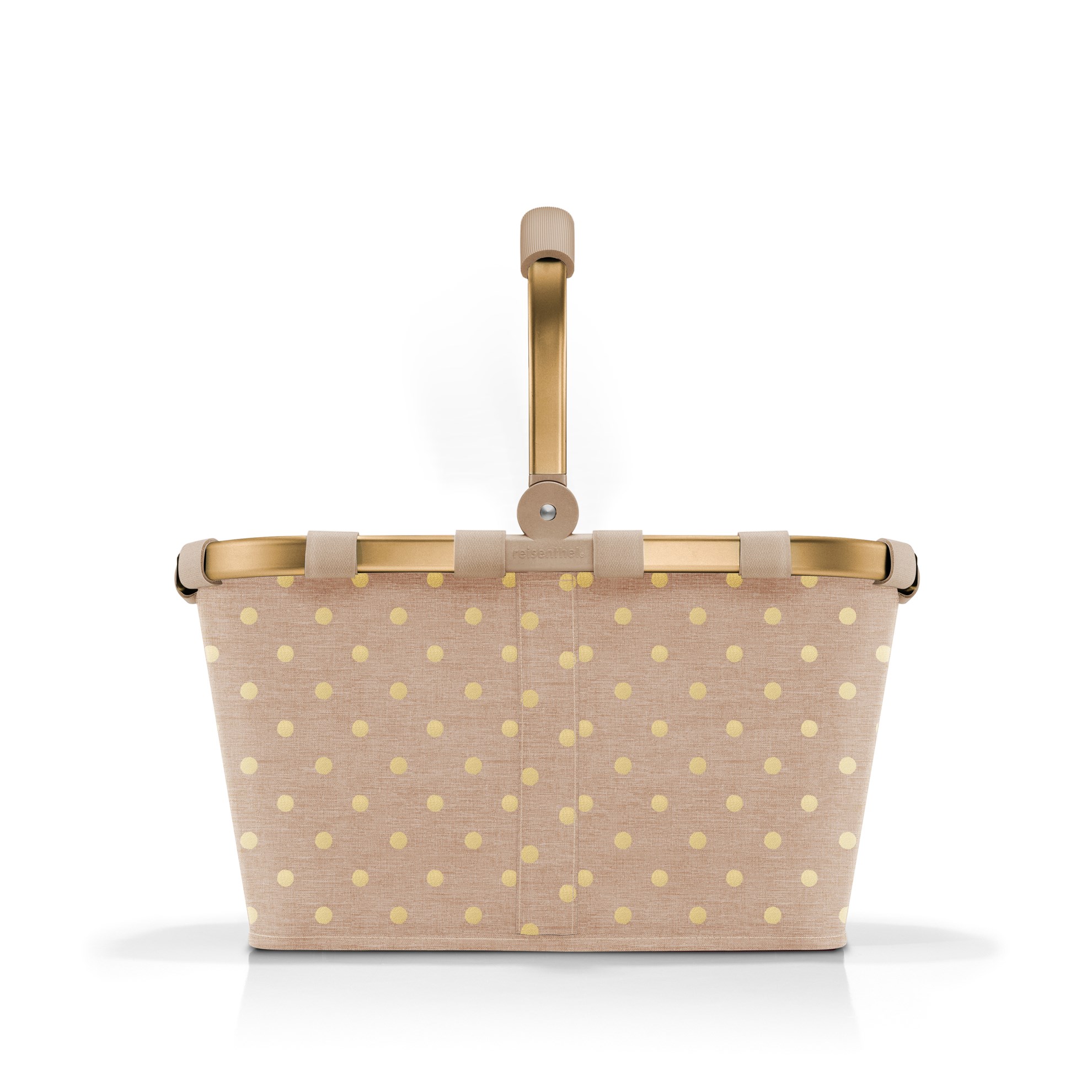 Nákupní košík Carrybag frame metallic dots coffee_0