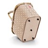 Nákupní košík Carrybag frame metallic dots coffee_1