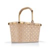 Nákupní košík Carrybag frame metallic dots coffee_2