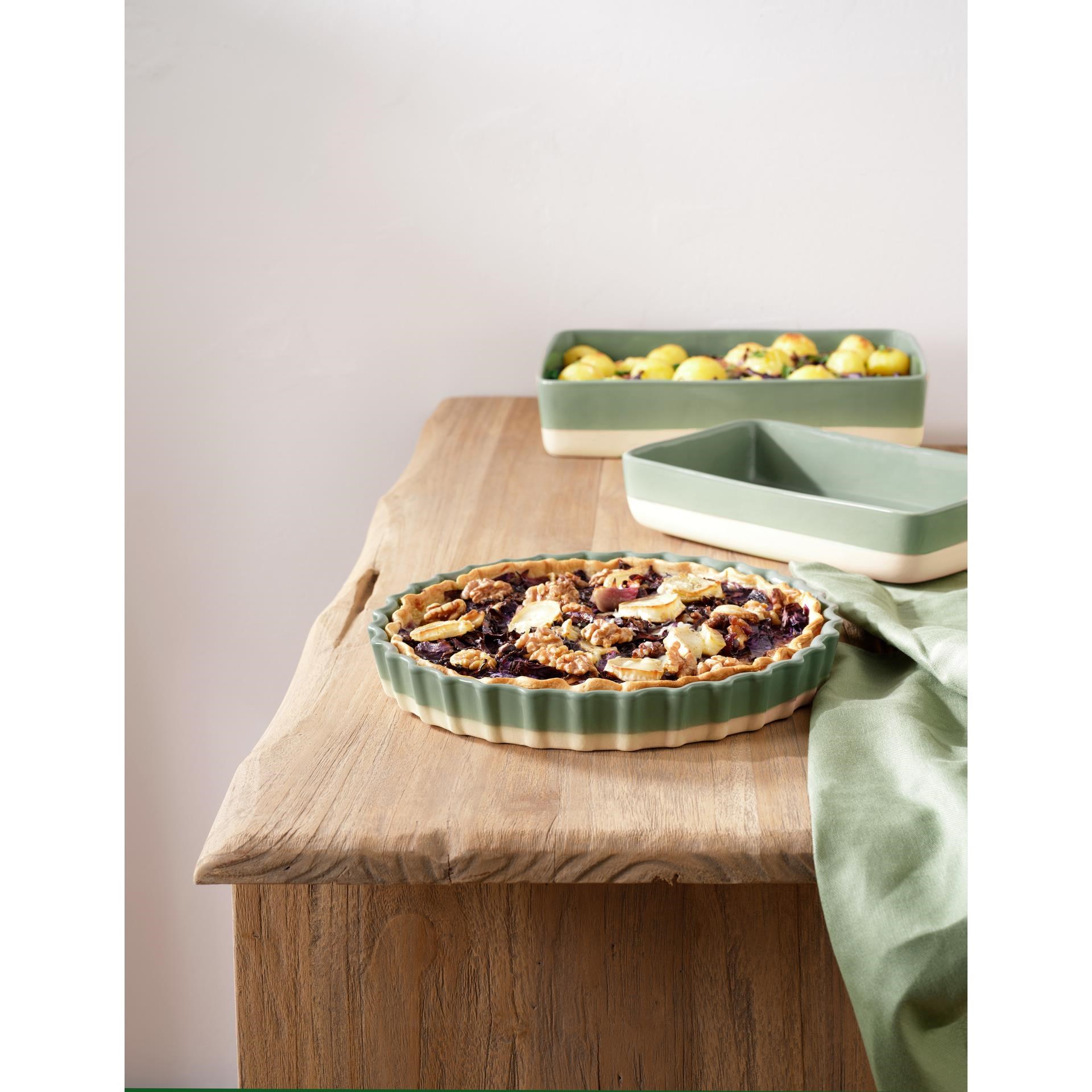 Zapékací forma na koláč GRANDE AL FORNO P.30cm zelená_1