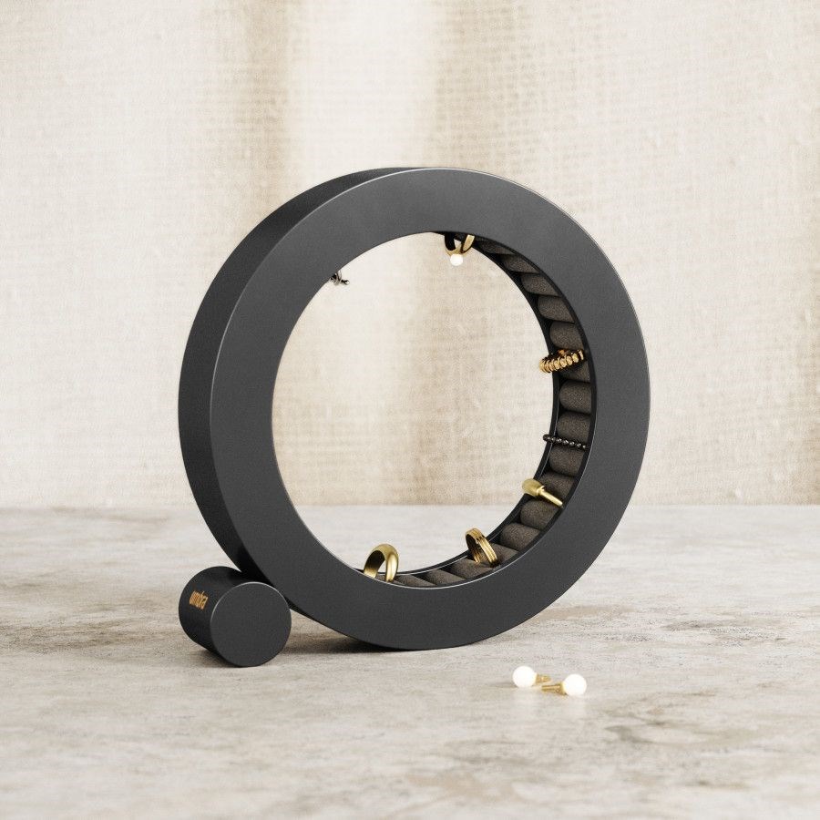 Kulatá šperkovnice Umbra FERRIS P.19 cm černá_4