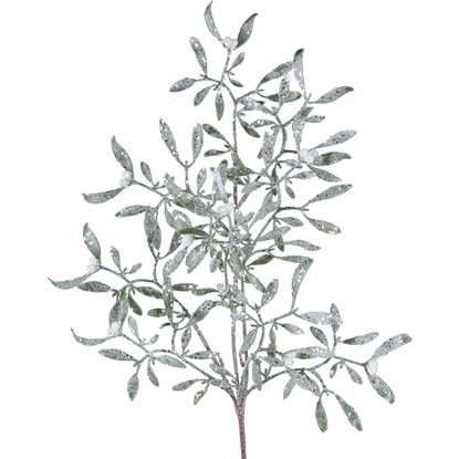 Umělé jmelí 55 cm, zelená omrzlá_0