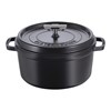 Hrnec STAUB BUSTER kulatý 28 cm černý 6,7l mosazné madlo_3